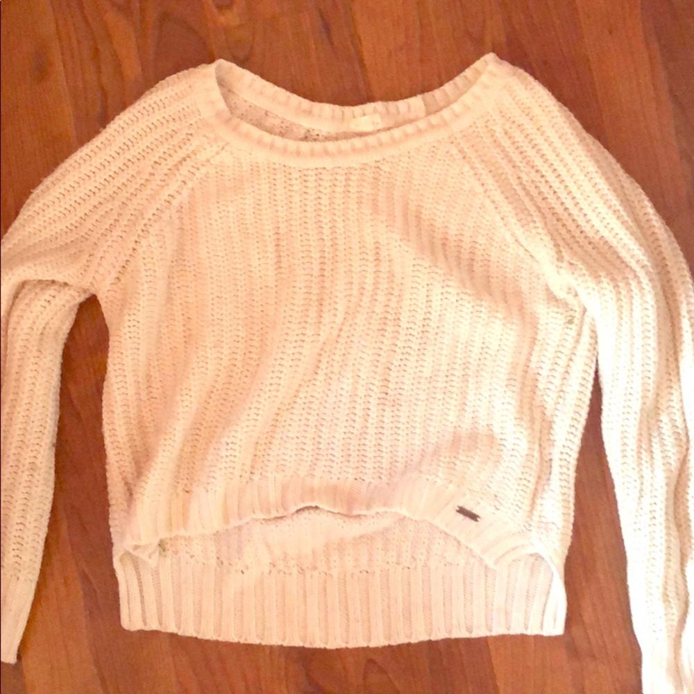 White sweater from Garage